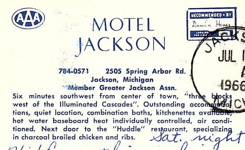 Motel Jackson - Vintage Postcard